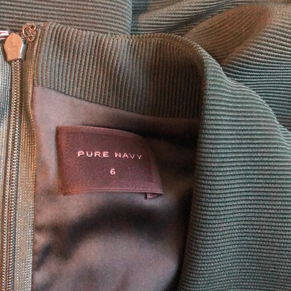 Pure Navy Green Women’s Dress Sz 6 - Picture 2 of 3